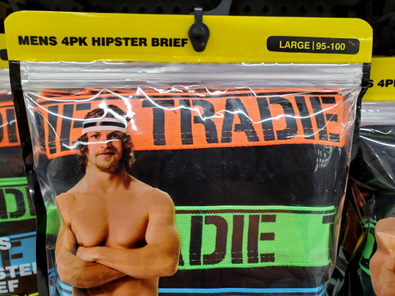 Tradie Die - deadly underwear brand.
