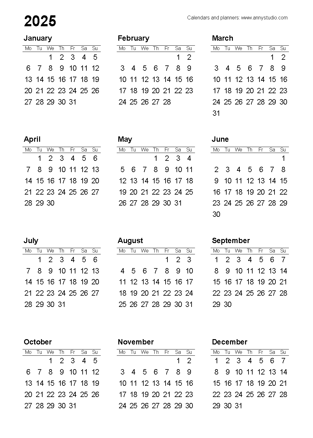 Free Printable Calendar Printable Monthly Calendars, 42 OFF