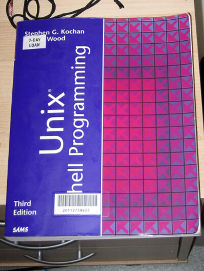 Unix Shell Programming by Stephen G. Kochan and Patrick Wood, book cover.