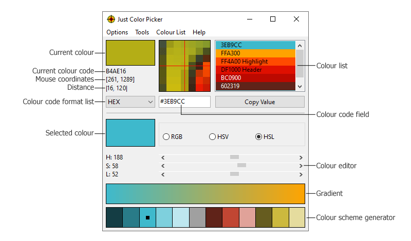 Old Ping Color Code Chart